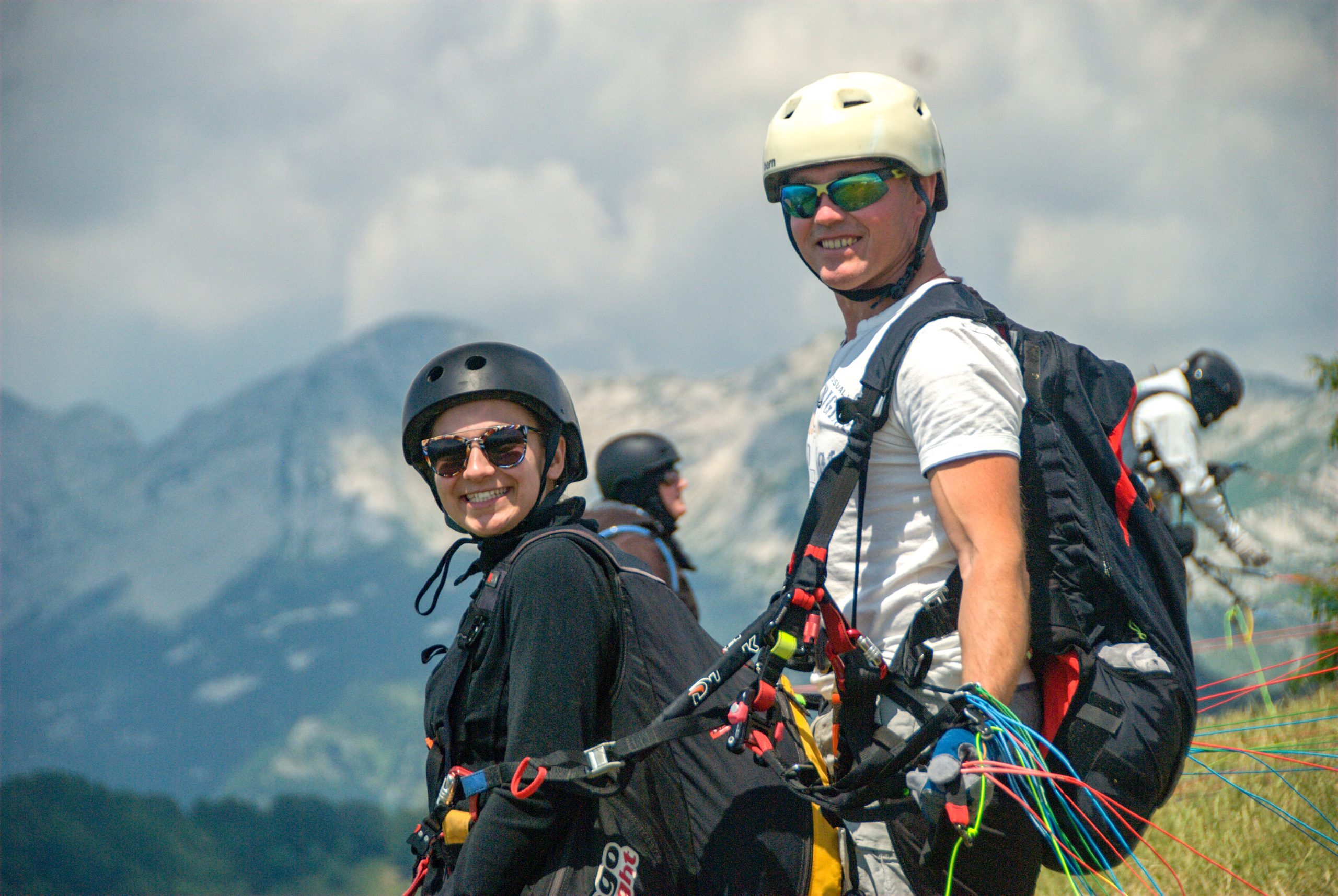 Tandem paragliding flight in Kobarid with certified pilot