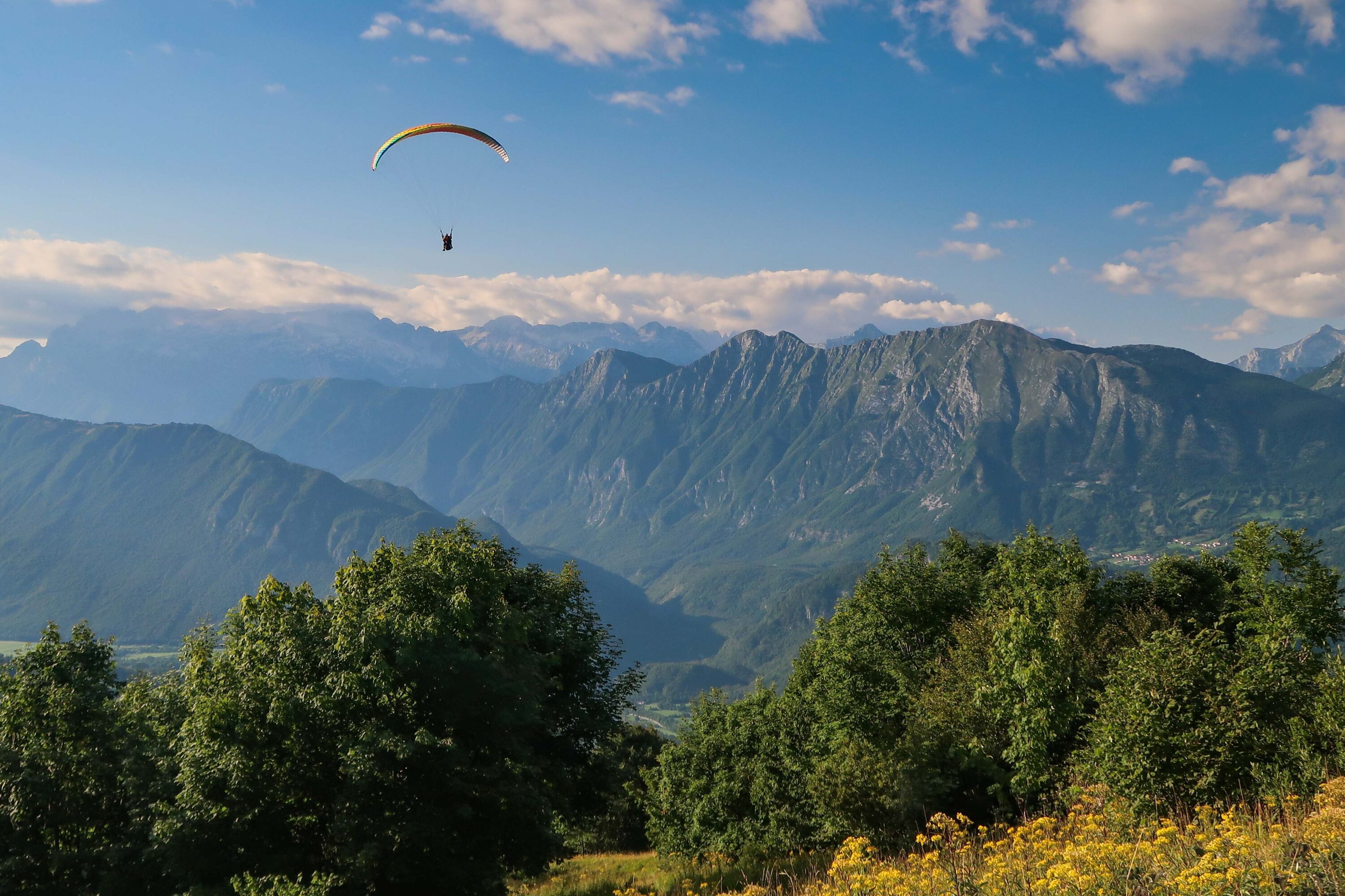 Special tandem paragliding offer at Premium Hostel Kobarid and experience the thrill from above